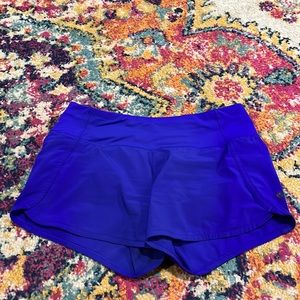 royal blue lululemon 4 inch shorts